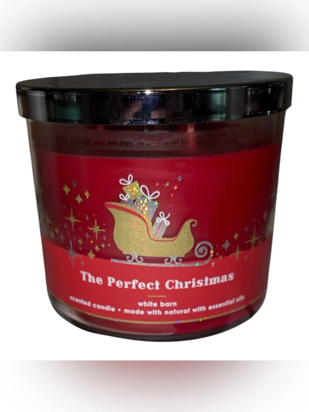Bath & Body Works White Barn candle 14.5 oz 3 wick new The Perfect Christmas